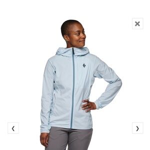 NWT Black Diamond Alpine Start Softshell Slim Fit LargeBelay Blue Climbing Shell